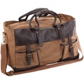 Xcase Canvas-Reisetasche mit 2 Aussentaschen und Schultergurt, 30 Liter