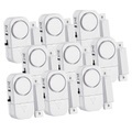 VisorTech 9er-Set Mini-Tür- und Fensteralarme, 95 db, 2 Jahre Batterielaufzeit