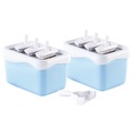 Rosenstein & Söhne EXPRESS Eis-am-Stiel-Zubereiter, 2er-Set für 6 Portionen