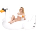 Infactory, infactory Aufblasbarer XXL-Schwan, Badeinsel, 177 x 165 x 110 cm, bis 90 kg