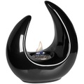 Carlo Milano, Carlo Milano Design-Deko-Tischfeuer für Bio-Ethanol, Keramikgehäuse, 53 ml, schwarz