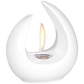 Carlo Milano, Carlo Milano Design-Deko-Tischfeuer für Bio-Ethanol, Keramikgehäuse, 53 ml, weiss