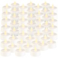 Lunartec 48er-Set LED-Teelichter mit flackerndem Licht, Batteriebetrieb