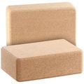 newgen medicals, newgen medicals 2er-Set Yoga-Blöcke, ökologischer Natur-Kork, je 22,7 x 7,6 x 14,9 cm