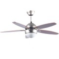Sichler Haushaltsgeräte Deckenventilator VT-597 mit Holzflügeln und Beleuchtung, Ø 92 cm