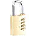AGT, AGT Vorhänge-Schloss aus Messing mit 4-stelligem Zahlen-Code, 38 mm
