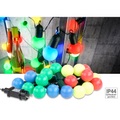 Lunartec, Lunartec 4-farbige LED-Lichterkette mit 20 Lämpchen, 1,2 Watt, 475 cm, IP44