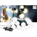 Lunartec, Lunartec LED-Lichterkette mit 20 Lämpchen, 1,2 Watt, warmweiss, 475 cm, IP44