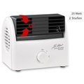 Sichler Haushaltsgeräte Leiser Mini-Tischventilator, Walzen-Technologie, 2 Stufen, bis 35 Watt