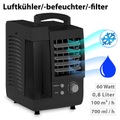 Sichler Haushaltsgeräte, Sichler Haushaltsgeräte Kompakter 3in1-Tisch-Luftkühler, -Luftbefeuchter & -Luftfilter, 60 W