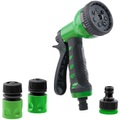Royal Gardineer, Royal Gardineer Gartenschlauch-Brausen-Set mit 9 Strahl-Einstellungen und 3 Adaptern