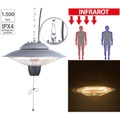 Semptec Urban Survival Technology, Semptec Urban Survival Technology Infrarot-Decken-Heizstrahler, 1.500 Watt, spritzwassergeschützt (IPX4)