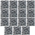 infactory Selbstklebende 3D-Steinwandoptik-Fliesenaufkleber, 26 x 26cm, 15er-Set