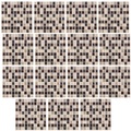 infactory Selbstklebende 3D-Mosaik-Glitzer-Fliesenaufkleber, 26 x 26cm, 15er-Set