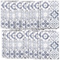infactory Selbstklebende 3D-Bordüre-Fliesenaufkleber, blau, 30 x 20 cm, 15er-Set