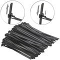 AGT 100er-Set wiederverschliessbare Kabelbinder, schwarz, 200 x 7,6 mm