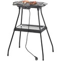 Rosenstein & Söhne, Rosenstein & Söhne Elektrischer 2in1-Stand- und Tischgrill mit Ablage-Tablett, 2.000 Watt