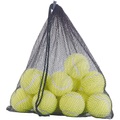 Speeron 12er-Set Tennisbälle für Fortgeschrittene, 65 mm Ø, gelb, Tragenetz