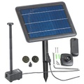 Royal Gardineer, Royal Gardineer Teich- und Springbrunnen-Pumpe mit 4-Watt-Solarpanel und Akkubetrieb