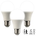 Luminea 3er-Set LED-Lampe, Bewegungs-/Lichtsensor, 806 lm, E27, tageslichtweiss