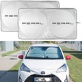 Infactory, infactory 2er-Set Universal-Sonnenschutzfolie für die Windschutzscheibe