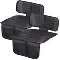 Lescars, Lescars 2er-Set Kindersitz-Unterlage "Basic", 3 Netztaschen, Isofix-geeignet