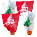 infactory 4er-Set Winterschutz-Haube "Weihnachten" für Pflanzen, 110 x 120 cm