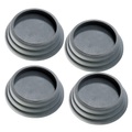 infactory 4er-Set universell einsetzbare Vibrations-Dämpfer, schwarz