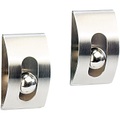 infactory 2 Edelstahl-Notiz-Halter "Gravity Lock", selbstklebend