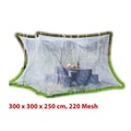 infactory Moskitonetz für Innen und Aussen, 300 x 300 x 250 cm, 220 Mesh, weiss
