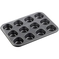 Rosenstein & Söhne, Rosenstein & Söhne Antihaftbeschichtetes Backblech für 12 Muffins mit 7 cm Durchmesser