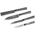 TokioKitchenWare, TokioKitchenWare 4-teiliges Messerset mit Stahlgriff, handgefertigt