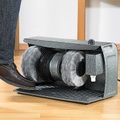Sichler Haushaltsgeräte, Sichler Haushaltsgeräte PROFI Schuhputz-Maschine, Hammerlack, 3 Bürsten, Schuhcreme-Spender