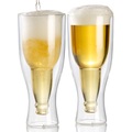 Infactory, infactory Doppelwandiges Bierglas, 0,2l im 2er-Set