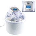 Rosenstein & Söhne, Rosenstein & Söhne 4in1-Eismaschine EMA-300 mit LCD-Display, für 1,5 Liter Speiseeis, 7 W
