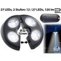 Lunartec Helle LED-Schirmleuchte LSL-120, IP44, Fernbedienung, dimmbar, 120 lm
