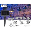 Lunartec Solar-LED-Lichterkette mit 10 Metall-Laternen, warmweiss, IP44, 1,6 m