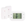 Rosenstein & Söhne Digitales Kühl- & Gefrierschrank-Thermometer, 2 Funk-Sensoren, weiss