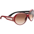 Pearl Butterfly-Sonnenbrille mit braunen Gläsern, dunkelrot