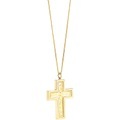 Halskette "Kreuz" mit 23 Karat Blattgold