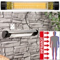 Semptec Urban Survival Technology Infrarot-Aussen-Heizstrahler IRW-2000 mit Goldröhre, 2.000 Watt, IP65