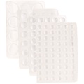 AGT, AGT 136-tlg. Mega-Set Elastikpuffer für Möbel, transparent, 4 Grössen