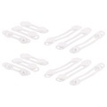 AGT 12er-Set flexible Kinder-Sicherungen f. Türen &Schubladen, transparent