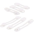 AGT 6er-Set flexible Kinder-Sicherungen f. Türen & Schubladen, transparent