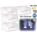 Lunartec Solar-LED-Glasbaustein mit Lichtsensor 4er-Set gross (10x10cm)