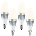 Luminea Energiespar-Lampen mit 3x1W-LEDs, E14, warmweiss, 205 lm, 4 St.