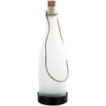 Lunartec Solar-LED-Lampe "Flaschenpost", weiss