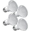 Lunartec LED-Pflanzenlampe für E27 Fassungen, mit 168 LEDs, 105 Lumen, 4er-Set