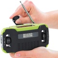 Infactory, infactory Batteriefreies Solar- & Dynamo-Koffer-Radio mit LED-Lampe