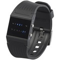 St. Leonhard, St. Leonhard Binär-Armbanduhr "Future Line" mit blauer Anzeige, für Herren